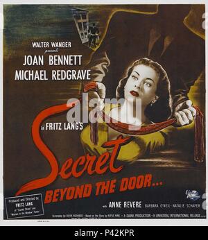 Titre original : SECRET AU-DELÀ DE LA PORTE. Titre en anglais : SECRET AU-DELÀ DE LA PORTE. Réalisateur : FRITZ LANG. Année : 1948. Credit : UNIVERSAL PICTURES / Album Banque D'Images