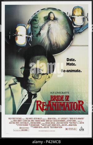 Titre original : MARIÉE DE RE-ANIMATOR. Titre en anglais : FIANCÉE DE RE-ANIMATOR. Directeur : BRIAN YUZNA Film. Année : 1990. Banque D'Images