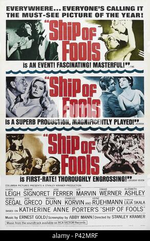 Titre original : Ship of Fools. Titre en anglais : Ship of Fools. Directeur de film : STANLEY KRAMER. Année : 1965. Credit : Columbia Pictures / Album Banque D'Images