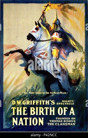 Titre original : LA NAISSANCE D'UNE NATION. Titre en anglais : LA NAISSANCE D'UNE NATION. Directeur de film : D. W. Griffith. Année : 1915. Credit : EPIC / Album Banque D'Images