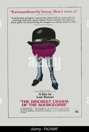 Titre original : le charme discret de la bourgeoisie. Titre en anglais : charme discret de la bourgeoisie, LA. Film Réalisateur : Luis Bunuel. Année : 1972. Credit : DEAN FILM/FILM GREENWICH/JET FILMS / Album Banque D'Images