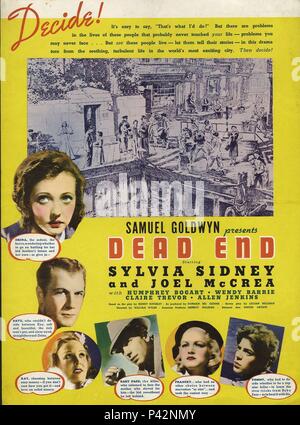 Titre original : DEAD END. Titre en anglais : DEAD END. Film Réalisateur : William Wyler. Année : 1937. Credit : GOLDWYN/United Artists / Album Banque D'Images