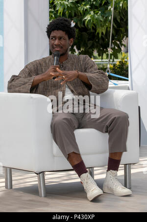 Cannes, France, 20 juin 2018, Glen Cook, chanteur, auteur-compositeur, producteur, interprète, Sony Music, assister à la festival de Cannes Lions Festival International de créativité - © ifnm / Alamy Live News Banque D'Images