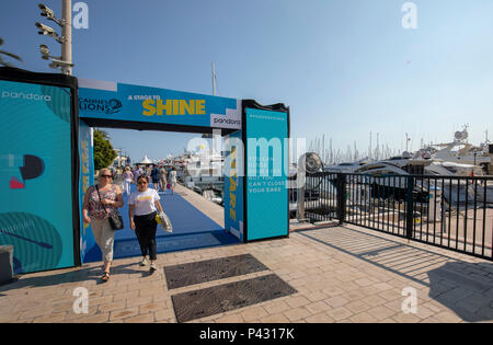 Cannes, France, 20 juin 2018, Cannes Lions Festival - Festival International de la créativité © ifnm / Alamy Live News Banque D'Images