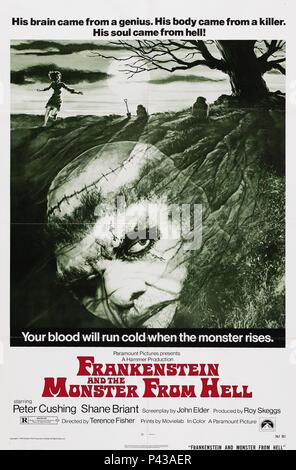 Titre original : FRANKENSTEIN ET LE MONSTRE DE L'ENFER. Titre en anglais : FRANKENSTEIN ET LE MONSTRE DE L'ENFER. Directeur de film : Terence FISHER. Année : 1974. Credit : HAMMER FILM PRODUCTIONS / Album Banque D'Images