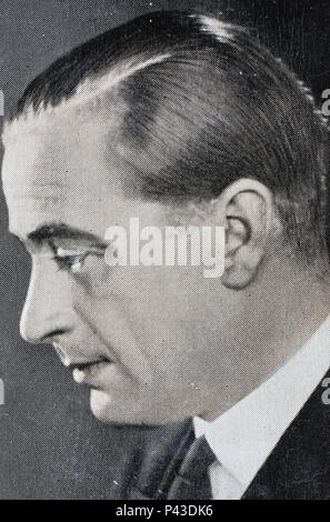 Karl Ludwig Diehl, 14 août 1896-8 mars 1958, était un acteur de cinéma allemand., l'amélioration de la reproduction numérique d'une image historique Banque D'Images