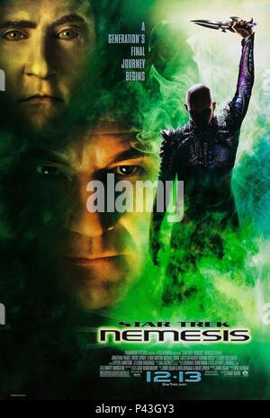 Titre original : Star Trek : Nemesis. Titre en anglais : Star Trek : Nemesis. Directeur de film : Stuart Baird. Année : 2002. Credit : PARAMOUNT PICTURES / Album Banque D'Images