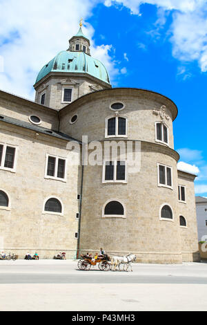 Cathédrale de Salzbourg dans la ville de Salzbourg, Autriche Banque D'Images