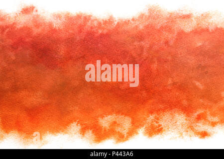 Lever du soleil ciel couleur pastel abstrait sur fond de peinture aquarelle rouge vintage Banque D'Images