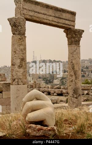 Temple d'Hercule, Amman Banque D'Images