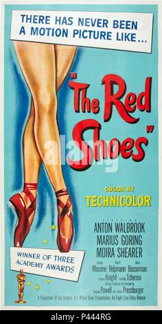 Titre original : les chaussures rouges. Titre en anglais : les chaussures rouges. Directeur de film : EMERIC PRESSBURGER. Année : 1948. Credit : RANG / Album Banque D'Images