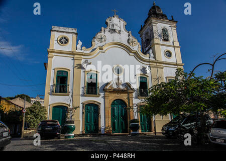 Situado no Largo do Amparo, un Igreja de Nossa Senhora do Amparo foi construÃ-da em 1613 pela Irmandade de Nossa Senhora do Amparo dos Homens Pardos. Moins de dÃ©cadas depois de construÃ-da destruÃ-da, une foi Igreja, parcialmente, por um incÃªndio causado pelos holandeses em 1631. Em 1644, une foi reedificada.Olinda Igreja/PE, Brasil 12/11/2013. Foto : Carlos Ezequiel Vannoni/Fotoarena Banque D'Images