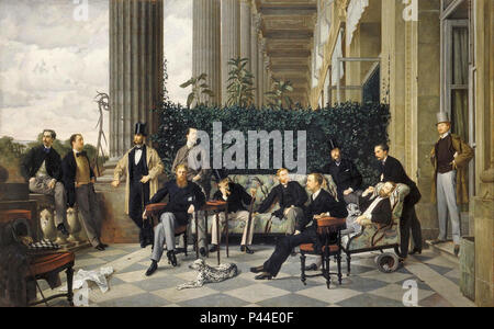 James Jacques Tissot - le cercle de la Rue Royale Banque D'Images