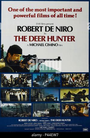 Film Original Titre : Le chasseur de cerf. Titre en anglais : The Deer Hunter. Film Réalisateur : Michael Cimino. Année : 1978. Credit : EMI / UNIVERSAL / Album Banque D'Images