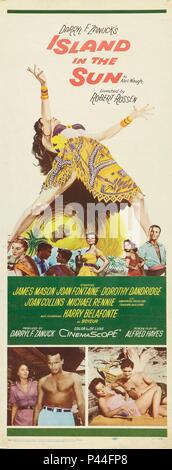 Titre du film d'origine : ÎLE AU SOLEIL. Titre en anglais : ÎLE AU SOLEIL. Film Réalisateur : ROBERT ROSSEN. Année : 1957. Crédit : 20TH CENTURY FOX / Album Banque D'Images
