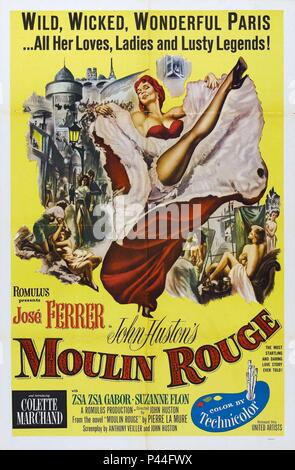 Film Original Titre : MOULIN ROUGE. Titre en anglais : MOULIN ROUGE. Film Réalisateur : John Huston. Année : 1952. Credit : United Artists / Album Banque D'Images