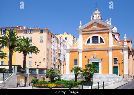 Cathédrale de Notre Dame de l'Assomption. Ajaccio, Corse, France Banque D'Images