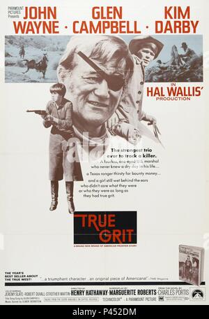 Titre original : True Grit. Titre en anglais : TRUE GRIT. Directeur de film : Henry Hathaway. Année : 1969. Credit : PARAMOUNT PICTURES / Album Banque D'Images