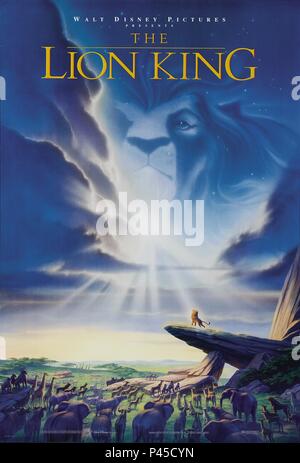 Titre original : The Lion King. Titre en anglais : The Lion King. Film Réalisateur : Rob Minkoff, Roger Allers. Année : 1994. Credit : WALT DISNEY PRODUCTIONS / Album Banque D'Images