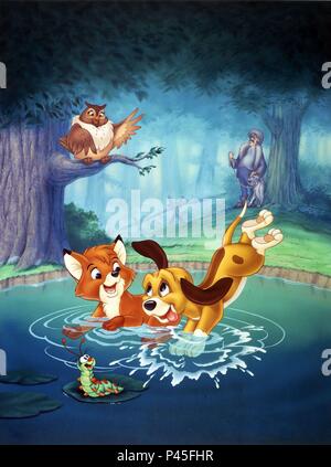 Titre original : le renard et le chien courant. Titre en anglais : Le renard et le chien courant. Réalisateur : RICHARD RICH ; BARRY BERMAN ; ART STEVENS. Année : 1981. Credit : WALT DISNEY PRODUCTIONS / Album Banque D'Images