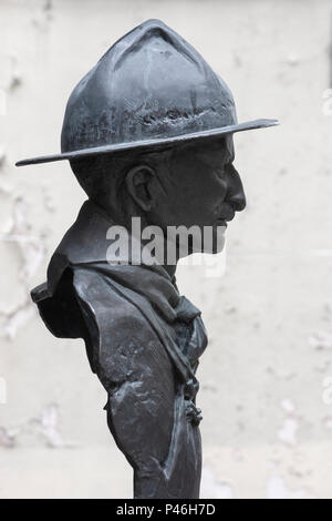 Statue de Lord Baden Powell Banque D'Images