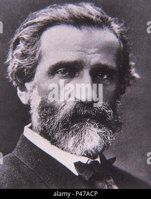 RETRATO de Giuseppe Verdi - COMPOSITOR ITALIANO 1813/1901. Banque D'Images