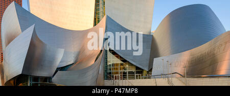 Disney Concert Hall, du centre-ville de Los Angeles, Californie, USA. Banque D'Images