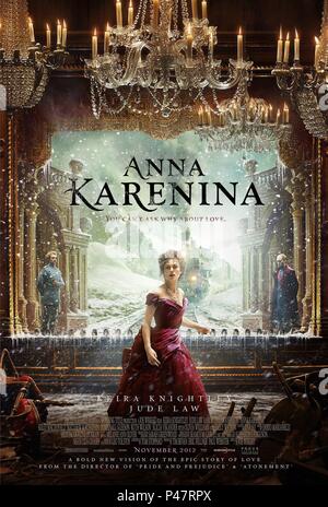 Titre original : ANNA KARENINA. Titre en anglais : ANNA KARENINA. Directeur de film : Joe WRIGHT. Année : 2012. Crédit : STUDIO CANAL/WORKING TITLE FILMS / Album Banque D'Images