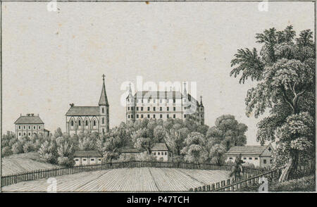 112 Groß-Sonntag, Schloß - Velika Comitat - J.F.Kaiser Ansichten der Steiermark 1830 Lithografirte (2). Banque D'Images