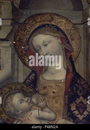 VIRGEN DE LOS REMEDIOS-DET NINO Y BUSTO DE LA VIRGEN. Emplacement : CATEDRAL-intérieur, Sevilla, Séville, ESPAGNE. Banque D'Images