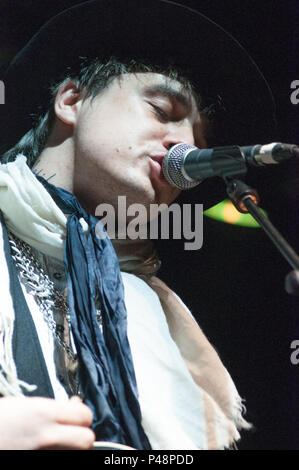 Pete Doherty à O2 Academy Newcastle, Banque D'Images