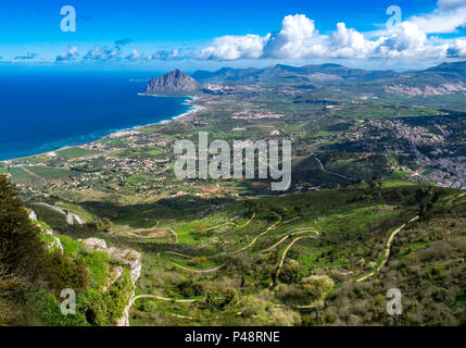 Voir l'historique de la ville de Palerme en Sicile Banque D'Images