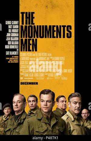 Titre original : LES MONUMENTS DES HOMMES. Titre en anglais : LES MONUMENTS DES HOMMES. Film Réalisateur : GEORGE CLOONEY. Année : 2013. Credit : FOX 2000 PICTURES / Album Banque D'Images