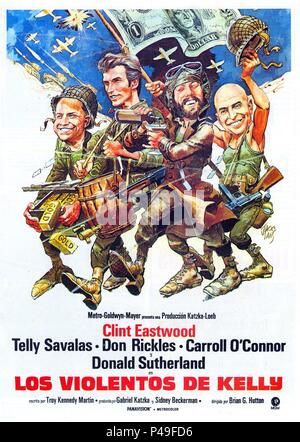 Titre original : KELLY'S HEROES. Titre en anglais : KELLY'S HEROES. Réalisateur : Brian G. HUTTON. Année : 1970. Credit : M.G.M. / Album Banque D'Images