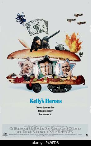 Titre original : KELLY'S HEROES. Titre en anglais : KELLY'S HEROES. Réalisateur : Brian G. HUTTON. Année : 1970. Credit : M.G.M. / Album Banque D'Images