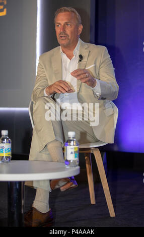 Cannes, France, 21 juin 2018, Kevin Costner, acteur, réalisateur, producteur, musicien, assister à la festival de Cannes Lions Festival International de créativité - © ifnm / Alamy Live News Banque D'Images