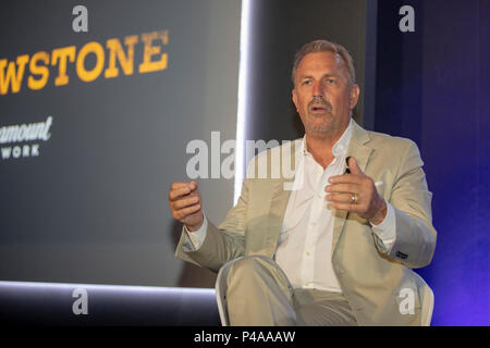 Cannes, France, 21 juin 2018, Kevin Costner, acteur, réalisateur, producteur, musicien, assister à la festival de Cannes Lions Festival International de créativité - © ifnm / Alamy Live News Banque D'Images