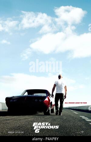 Titre original : FURIOUS 6. Titre en anglais : 6. Film Réalisateur : JUSTIN LIN. Année : 2013. Credit : UNIVERSAL PICTURES / Album traduit par c. Pugieux Banque D'Images