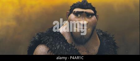 Titre original : LES CROODS. Titre en anglais : LES CROODS. Directeur de film : KIRK DE MICCO et Chris Sanders. Année : 2013. Credit : Dreamworks Animation / Album Banque D'Images