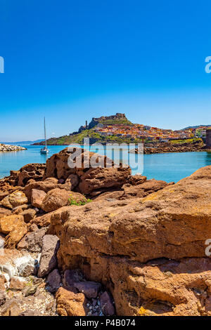 Italie Sardaigne Castelsardo Anglona, vue, Banque D'Images