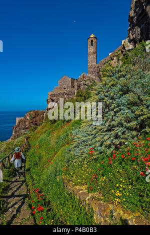 Italie Sardaigne Anglona Castelsardo,Cathédrale de Saint Antoine l'Abbé,tour de la cloche, Banque D'Images