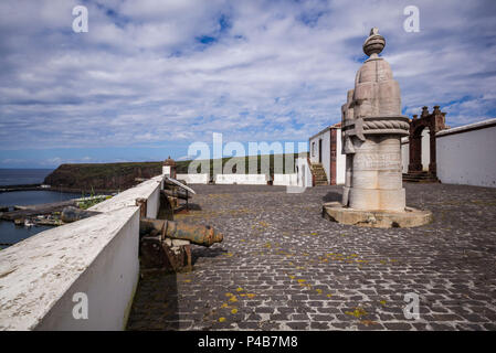 Le Portugal, Açores, l'île de Santa Maria, Vila do Porto, Forte de Sao Bras fort Banque D'Images