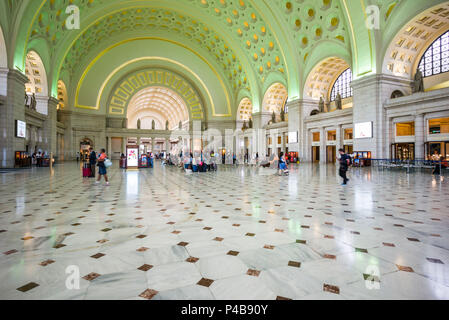 États-unis, District de Columbia, Washington, Union Station, hall principal Banque D'Images