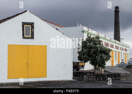 Le Portugal, Açores, l'île de Pico, Sao Roque do Pico, Museu da Industria Baleeira, industrie baleinière musée installé dans les anciennes usine baleinière, extérieur Banque D'Images