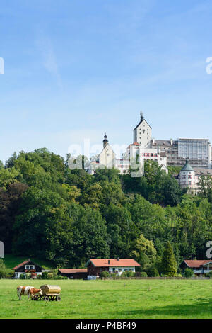 Aschau im Chiemgau, Hohenaschau Château, Chiemgau, Haute-Bavière, Bavière, Allemagne Banque D'Images