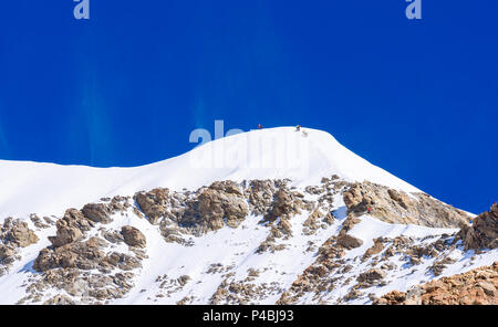 Escalade sur glace Extrem Moench mountain - Vue de la montagne Moench dans les Alpes bernoises en Suisse - travel destination en Europe Banque D'Images