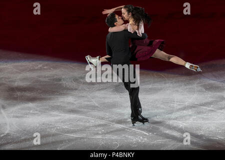 Anna Cappellini et Luca Lanotte (ITA) d'effectuer à l'exposition Gala de patinage artistique aux Jeux Olympiques d'hiver de PyeongChang 2018 Banque D'Images