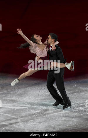 Anna Cappellini et Luca Lanotte (ITA) d'effectuer à l'exposition Gala de patinage artistique aux Jeux Olympiques d'hiver de PyeongChang 2018 Banque D'Images