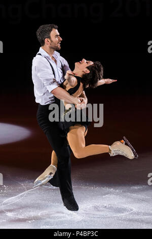 Meagan Duhamel et Eric Radford (CAN) d'effectuer à l'exposition Gala de patinage artistique aux Jeux Olympiques d'hiver de PyeongChang 2018 Banque D'Images