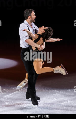 Meagan Duhamel et Eric Radford (CAN) d'effectuer à l'exposition Gala de patinage artistique aux Jeux Olympiques d'hiver de PyeongChang 2018 Banque D'Images